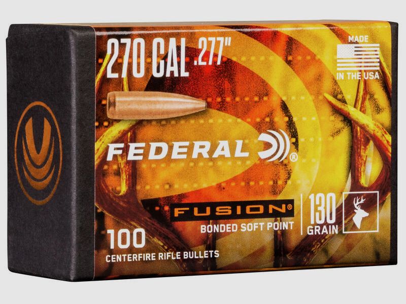 Geschosse FEDERAL Fusion – .277″ – 130 grains