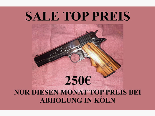 Walther Big Bore Chrome Colt 1911 Tausch gegen einen PIEXON JPX 6 mit Laser möglich!!! ✅