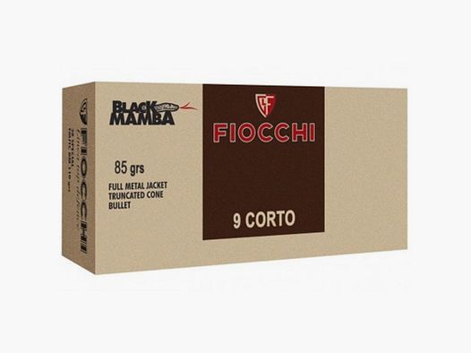 Munición Fiocchi Black Mamba 380 Auto 85 gr.