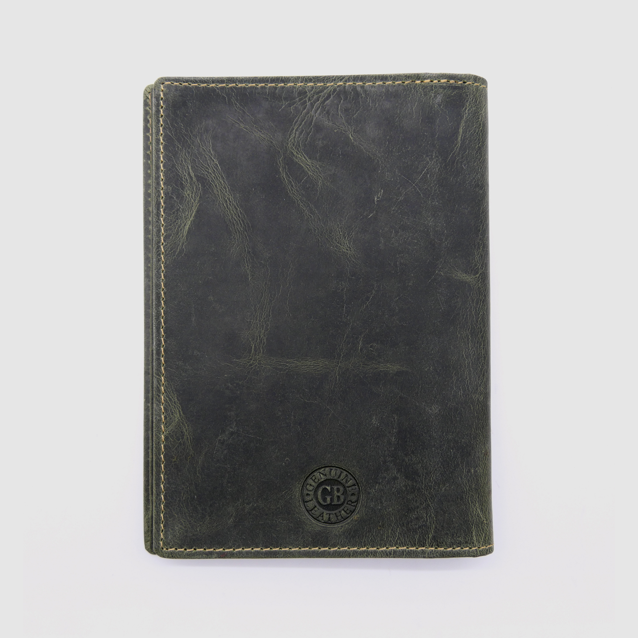 Greenburry leather hunting license folder ID folder case deer olive 328B-stag-30