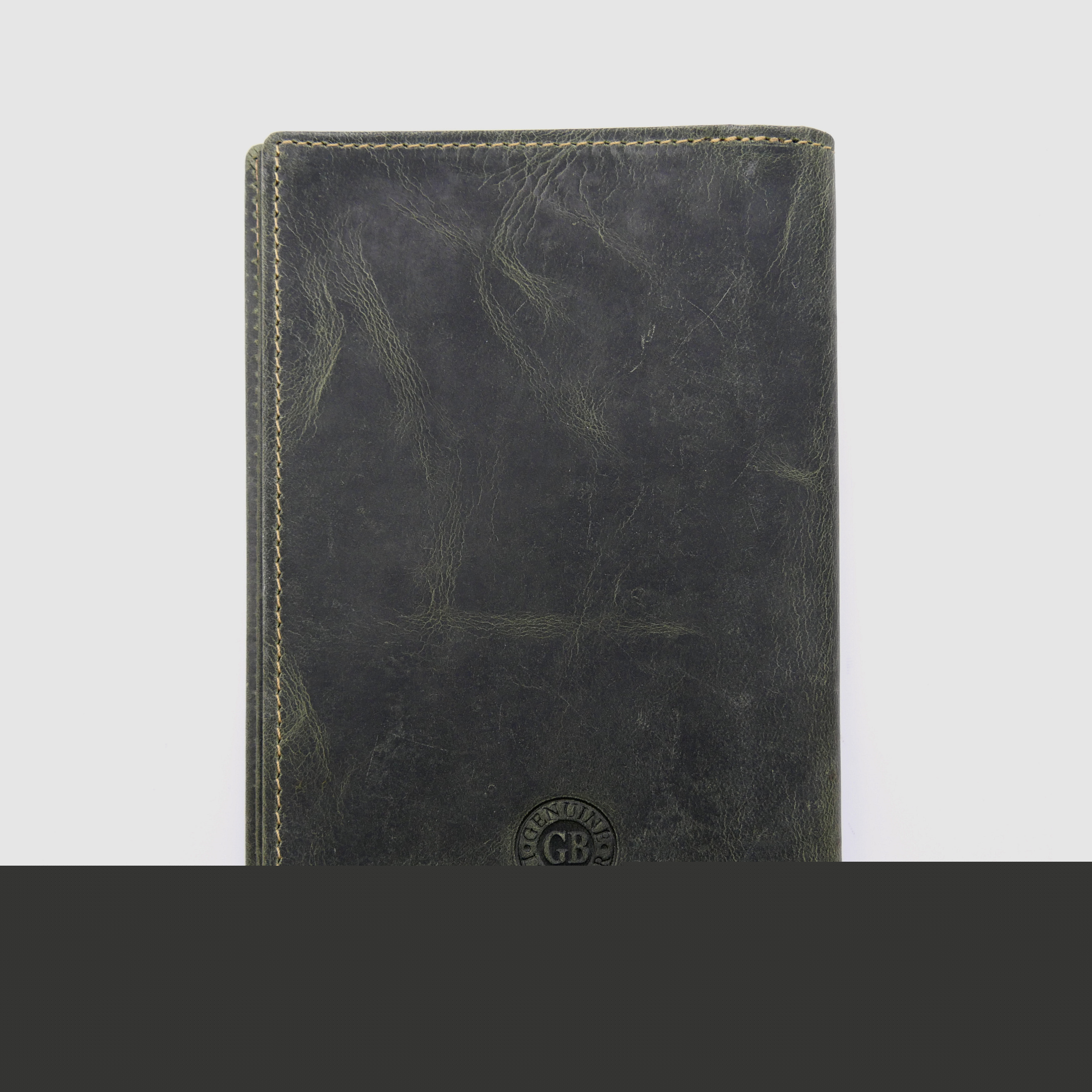 Greenburry leather hunting license folder ID folder case deer olive 328B-stag-30