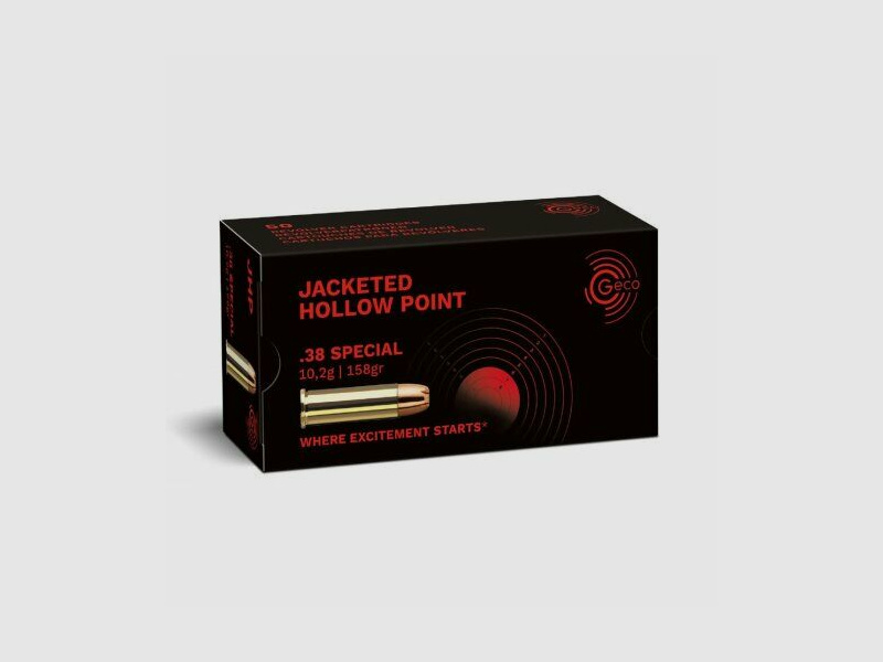 GECO .38 Special Jacketed Hollow Point 10.2g/158gr