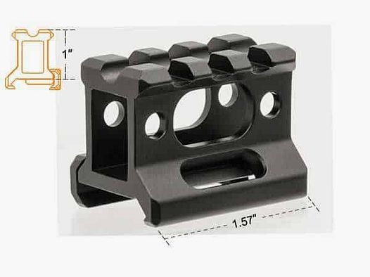 RAIL SUPER SLIM AGGIUNTIVO UTG MT-RSX – VARIE ALTEZZE –