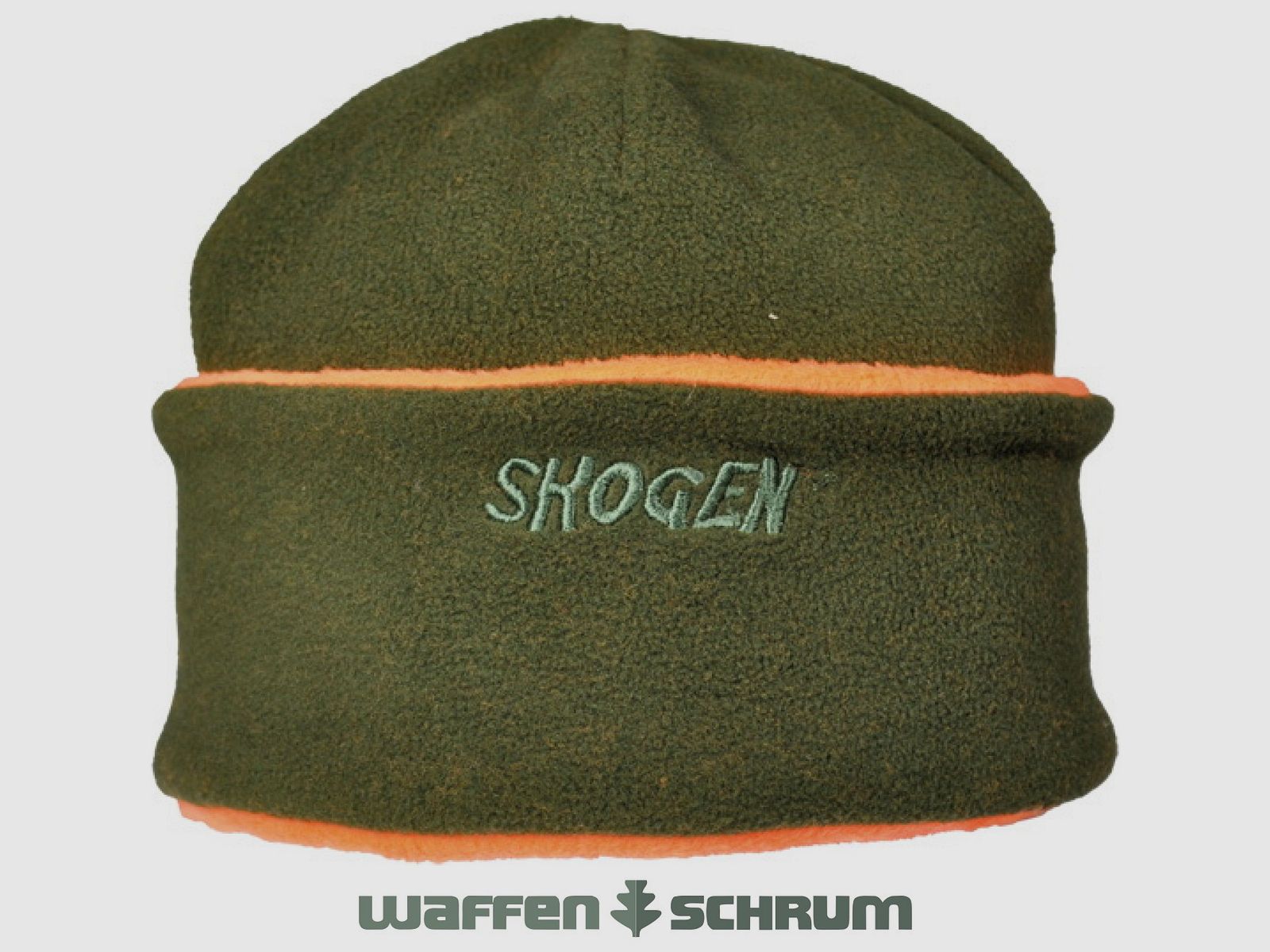 Skogen Wendefleece - Hat with Signal Olive-Orange