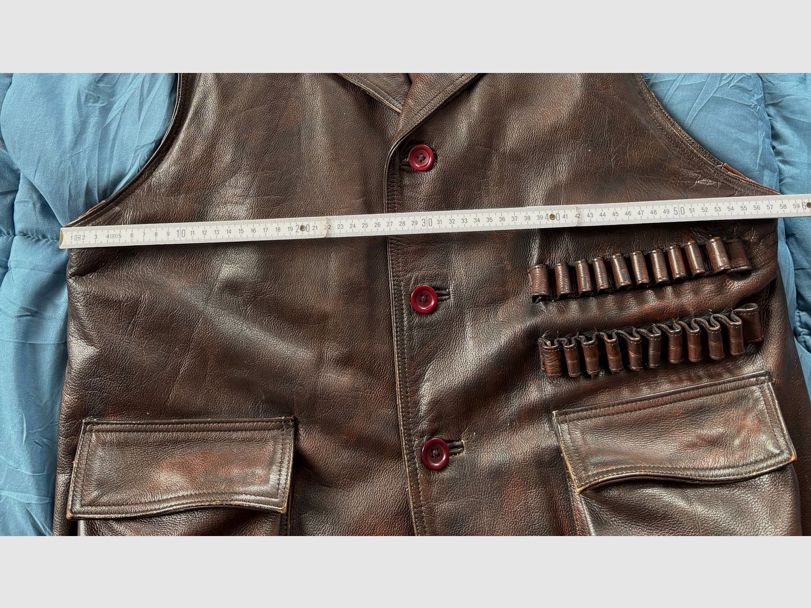 Gilet in pelle Sean Connery Allan Quatermain Safari Weste