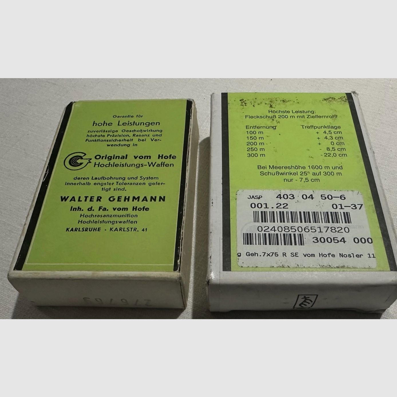 10 schoten 7 x 75 R van Hofe Spezial Express