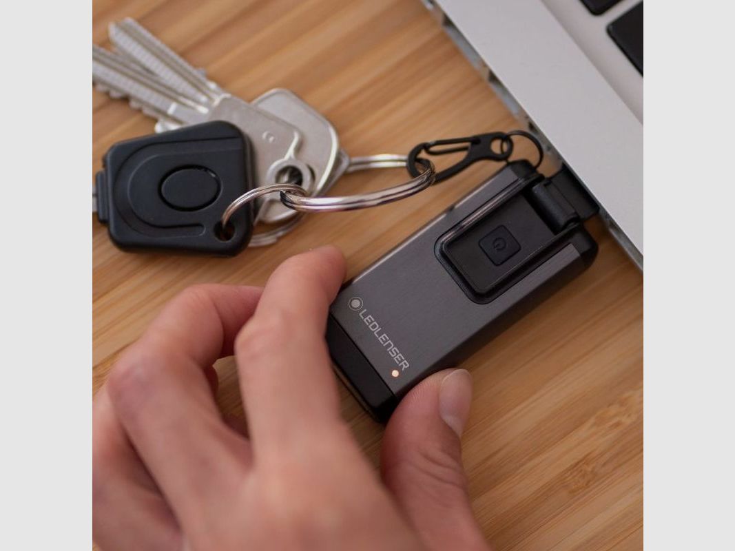 Ledlenser K6R gray keychain flashlight, image 10 of 14