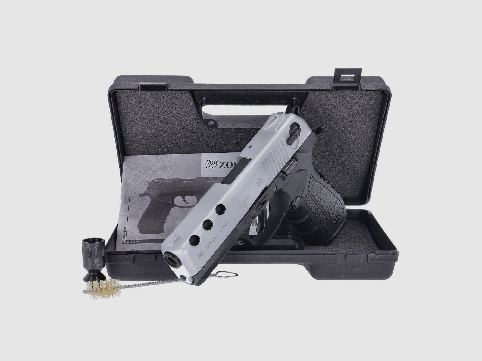 Pistolet Zoraki 4918 à blanc 9 mm P.A.K chrome mat, image 3 sur 3