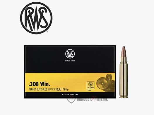20 nabojów RWS kal. 308 Win 168gr Target Elite Plus