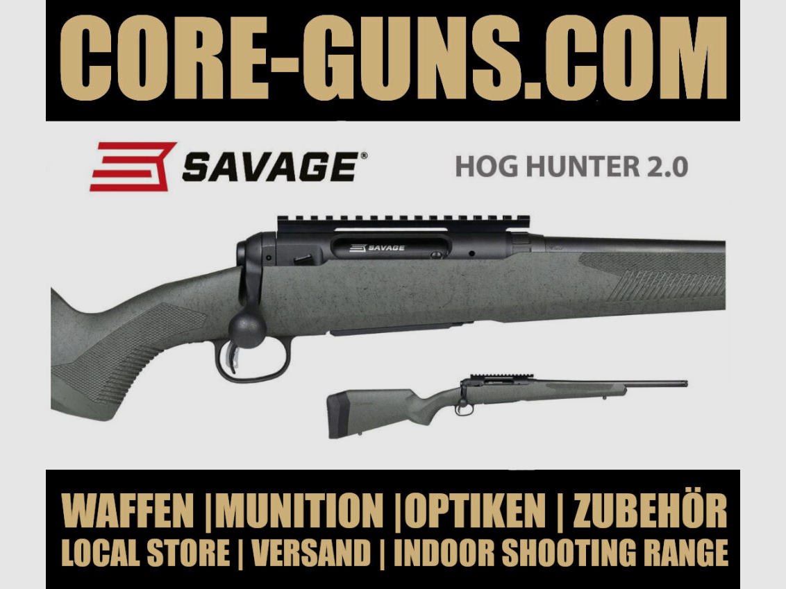 Cazador de jabalíes salvaje 2.0 Rifle de repetición calibre 308Win *Requiere licencia UVP: 999€