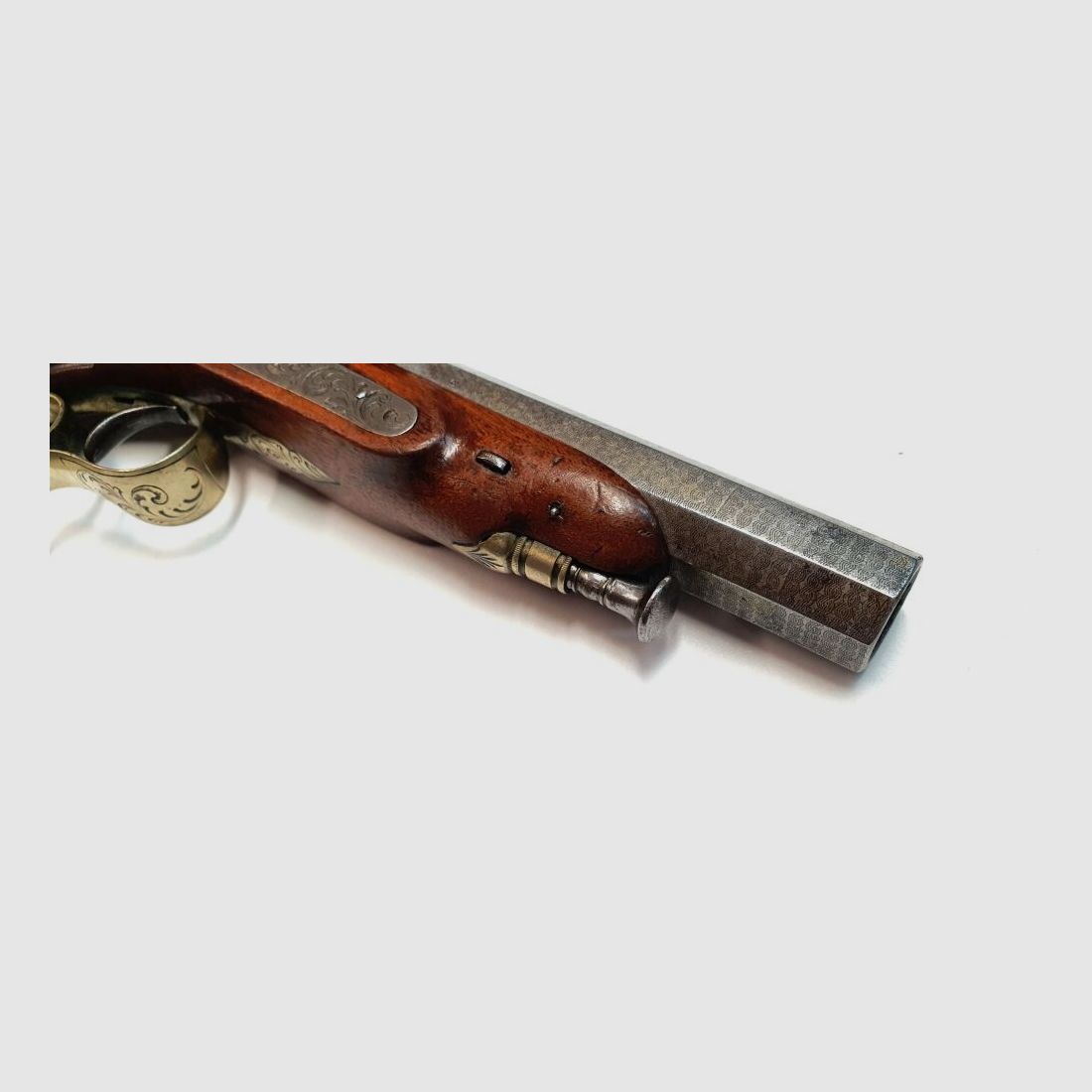 Pistola de percusión desconocida Liège, pistola de tiro - .62 pólvora negra