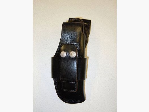 Lederholster Firma Höppner und Schuhmann Gürtel- Schwarzes Holster für Pistole SIG SAUER P6 und P225