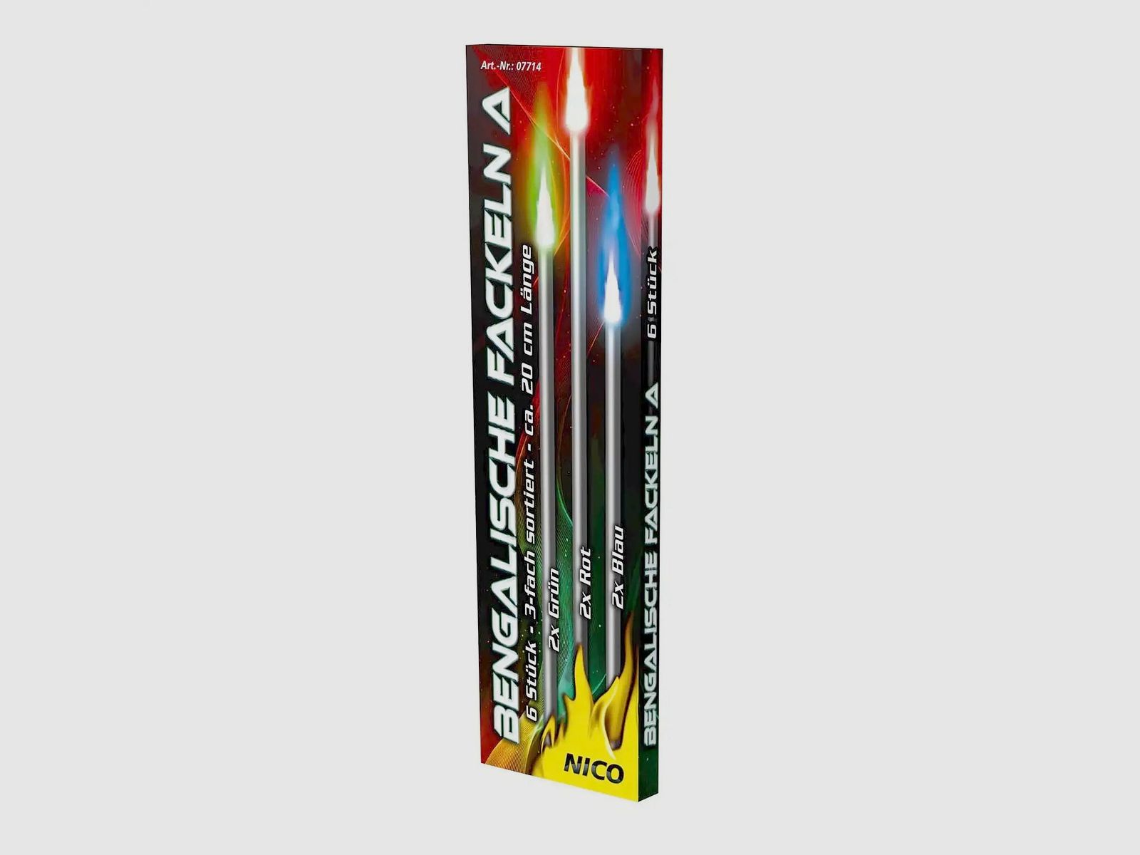 NICO NICO Bengalische Fackeln 6 Stück - 20 cm