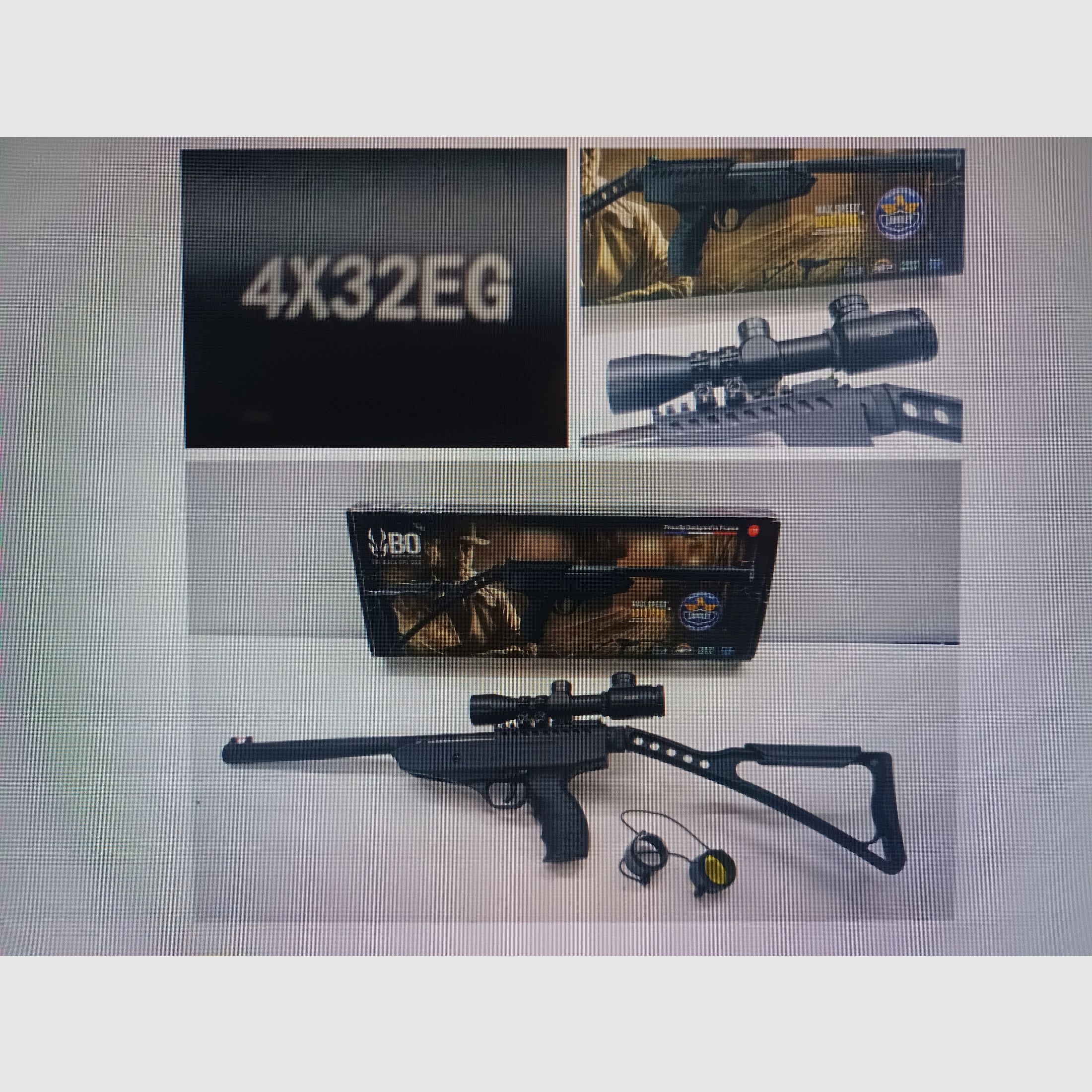 BO Langley Pro Sniper __ OVP__ Scope 4x32EG __ Air pistol Cal 4.5mm (.177) __ SINGLE-SHOT Air rifle, image 3 of 4