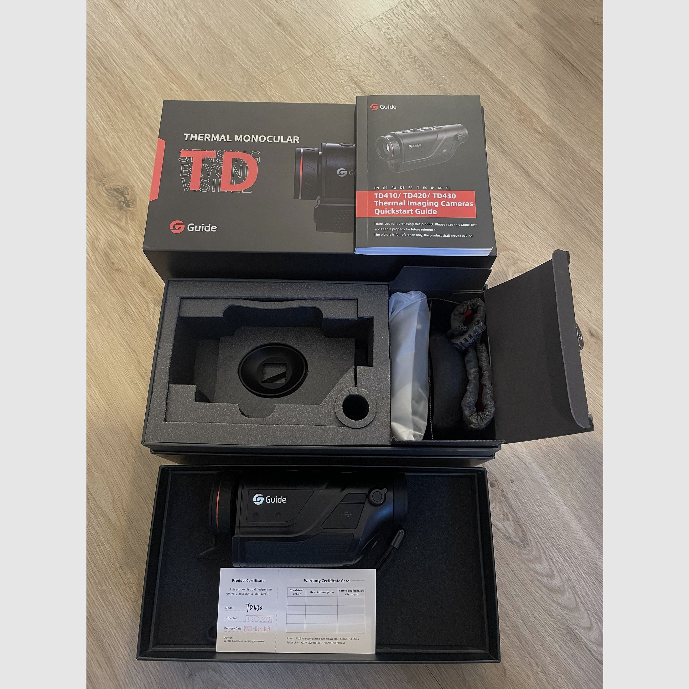 Warmtebeeldcamera Gids TD 430 Handapparaat