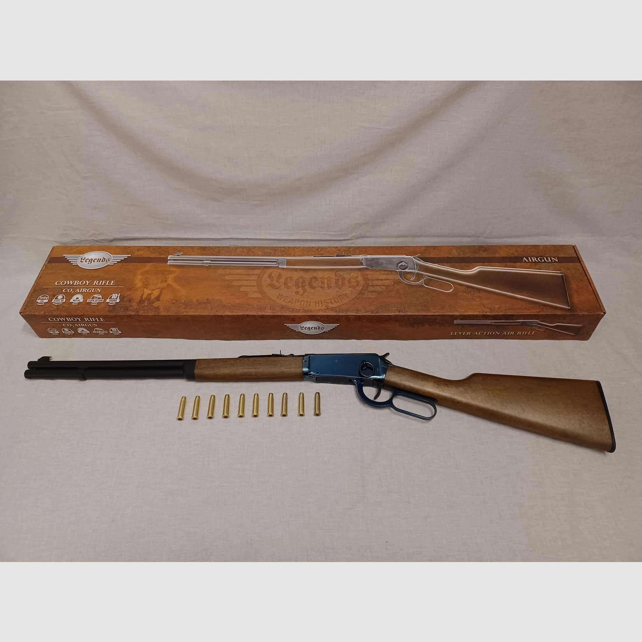 Legends Cowboy Rifle / blue / 4,5 mm BB / CO2 / Gewehr / OVP (145)