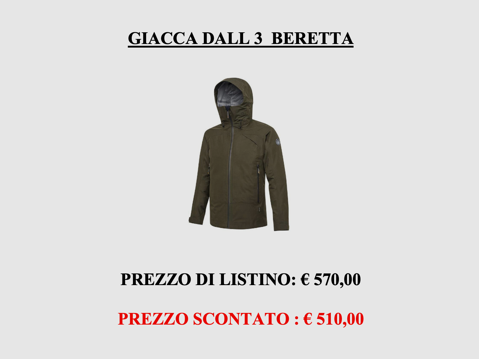 Beretta – GIACCA DALL 3L, afbeelding 1 van 5