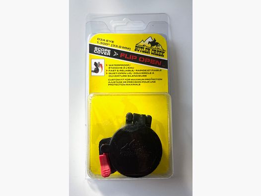 Cubierta de lente abatible Butler Creek MO20030 para visor Okular Klappdeckel para ZF 03A EYE 33,0mm