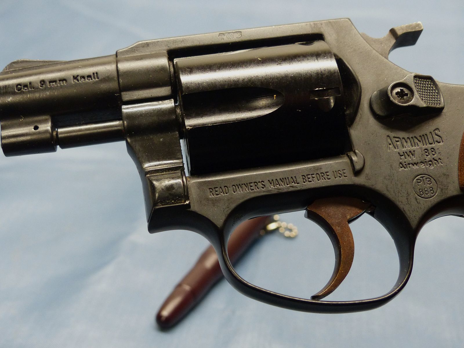 Weihrauch Arminus HW 88 Super Airweight blank-firing revolver 9 mm, immagine 2 di 10