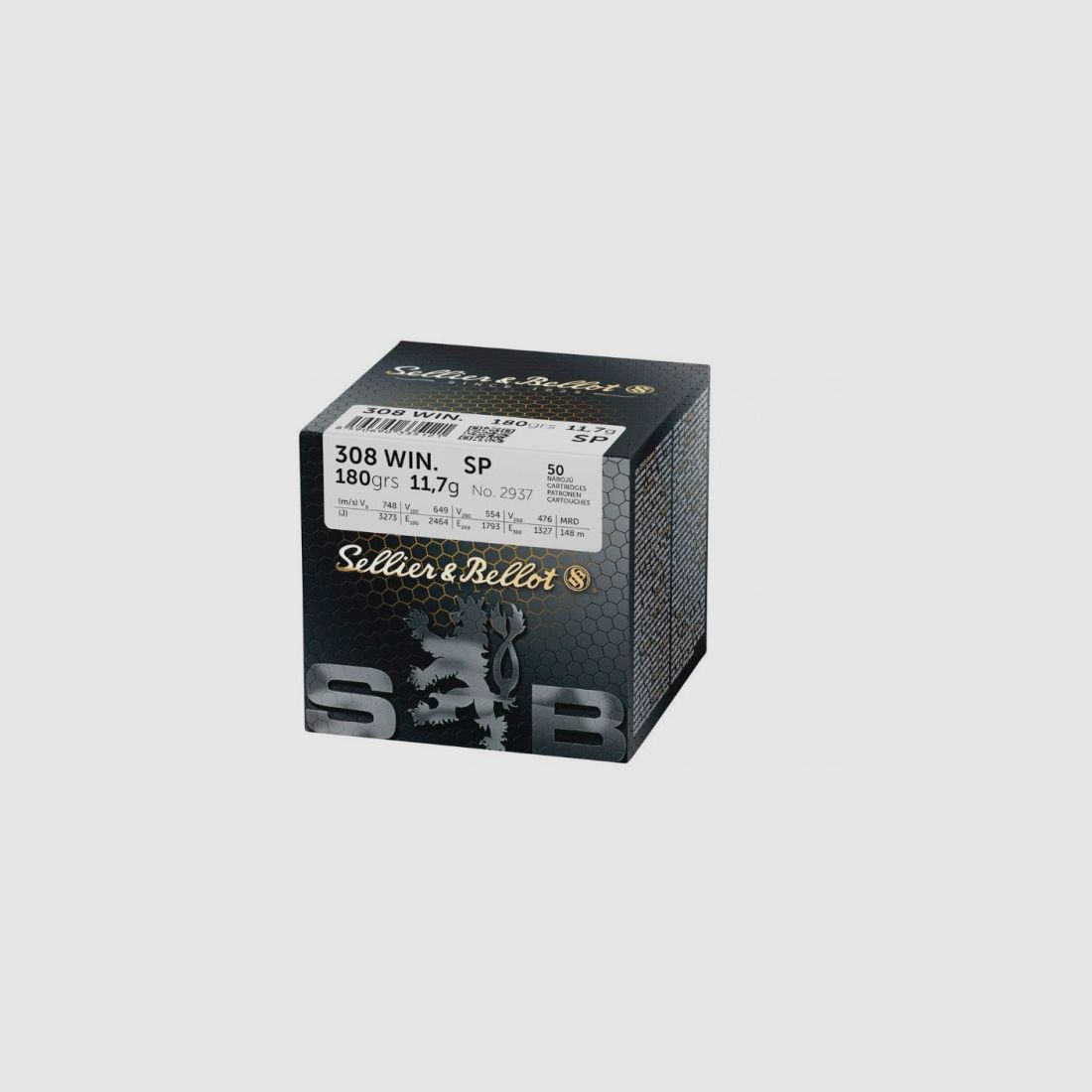 SELLIER & BELLOT .308WIN. FMJ - 180GRS. - 50 PIECES