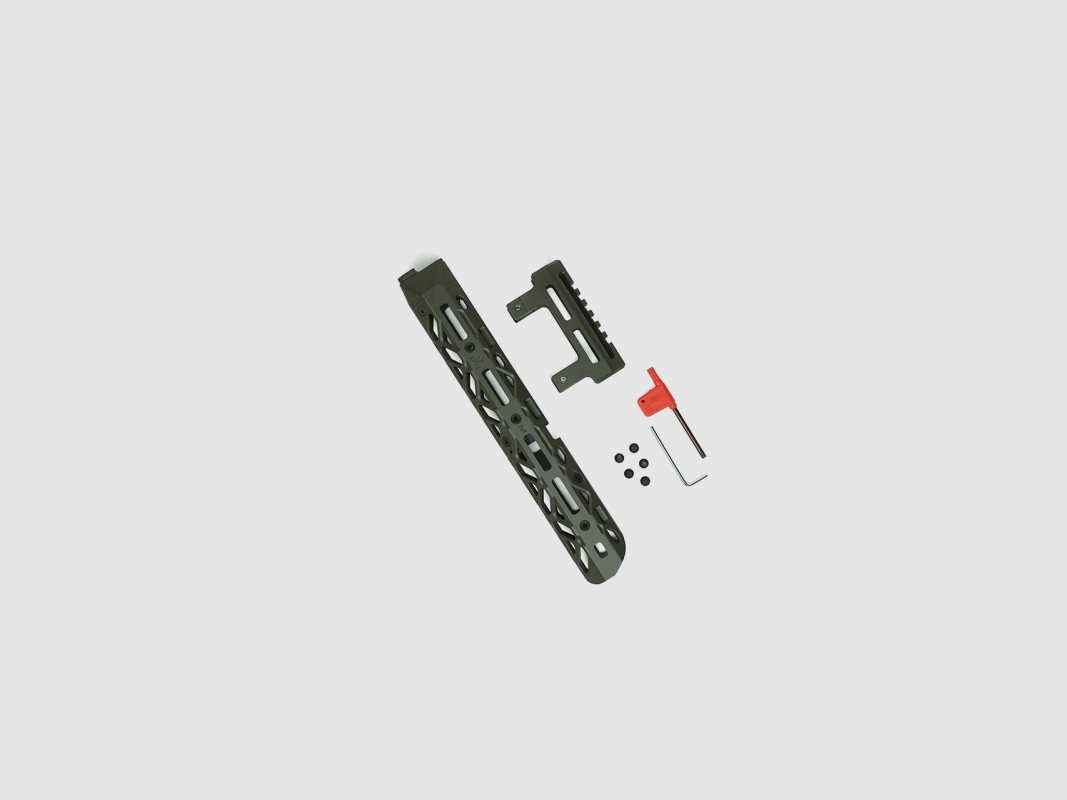 KPYK Medium AK M-LOK Handschutz mit kurzem Gasrohrcover CRC 1U020A OD Green