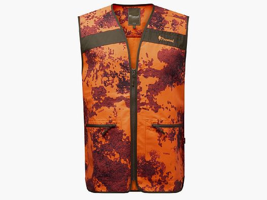 Pinewood Hunters Camou Vest Strata Blaze