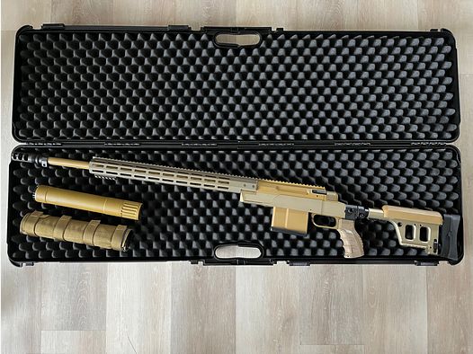 Haenel HLR Pro .338 Lapua Magnum - solo 60 disparos - como nuevo - incluye silenciador B&T