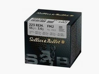 Sellier & Bellot .223 Rem. Full metal jacket BT 55 grs Sellier & Bellot