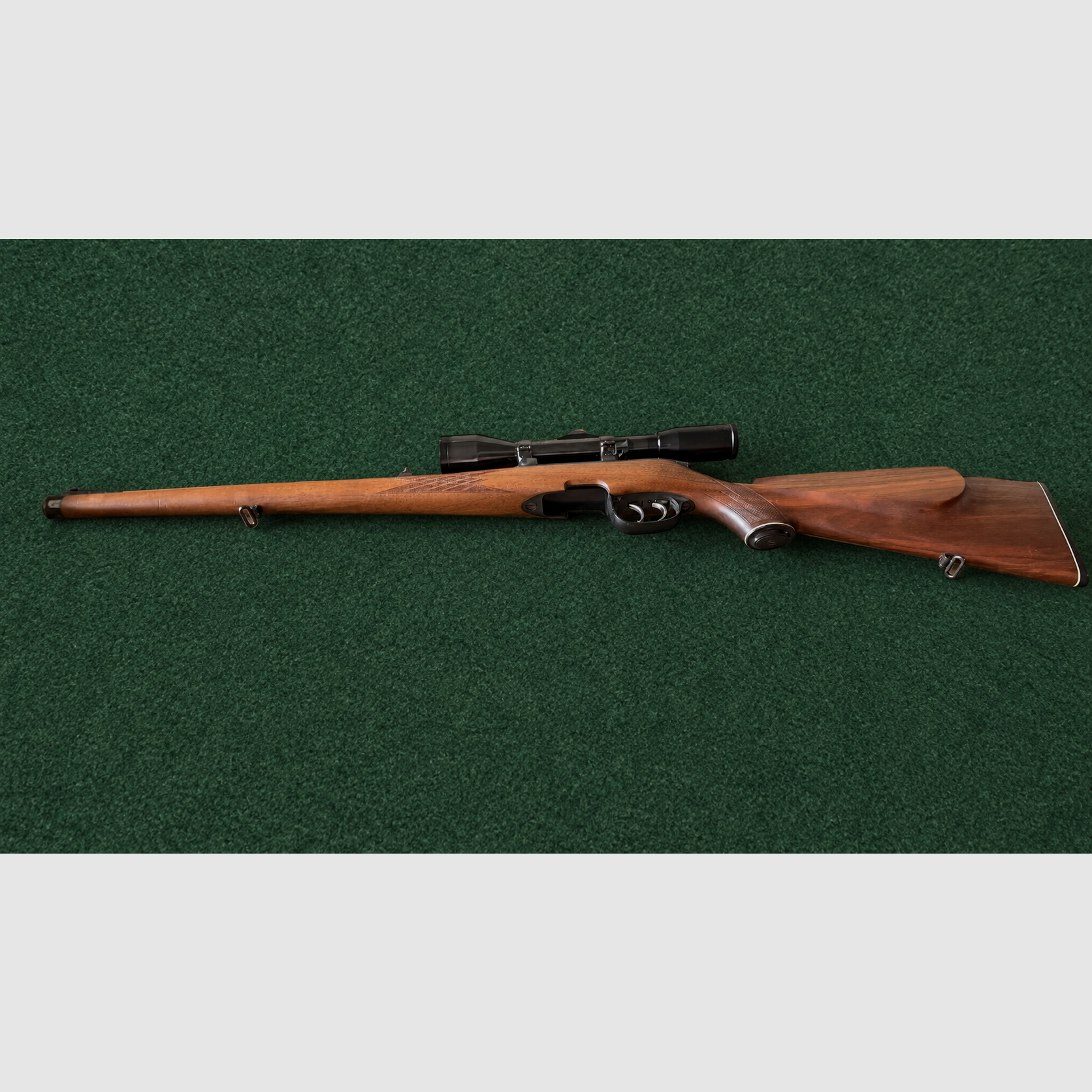 Steyr-Mannlicher Modell SL Stutzen, Kaliber 5,6×50 Mag., mit Nickell-Zielfernrohr, Bild 1 von 10
