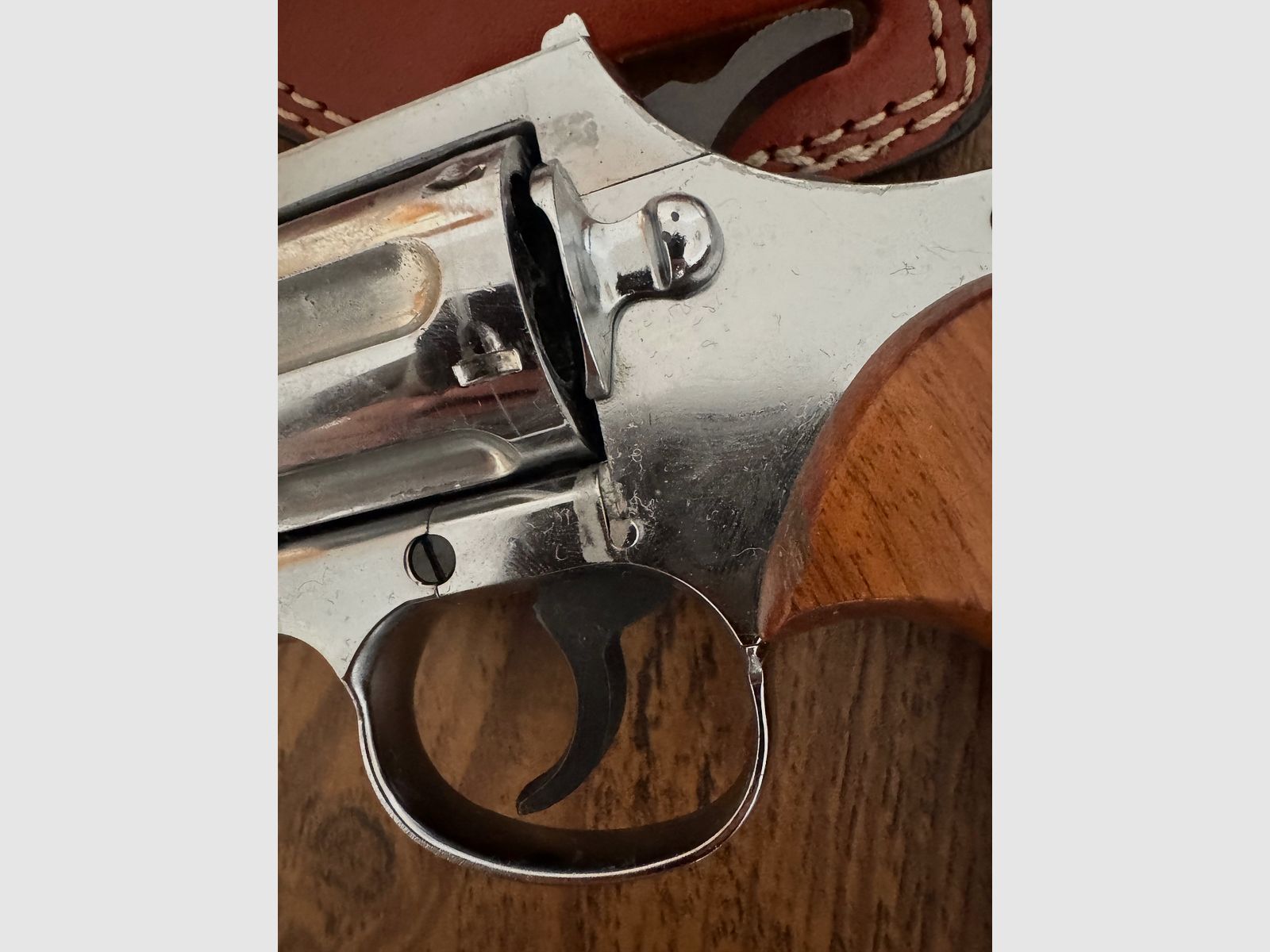 Mauser L100 9mm Chrom Rarytas! Z skórzanym dopasowanym kaburą