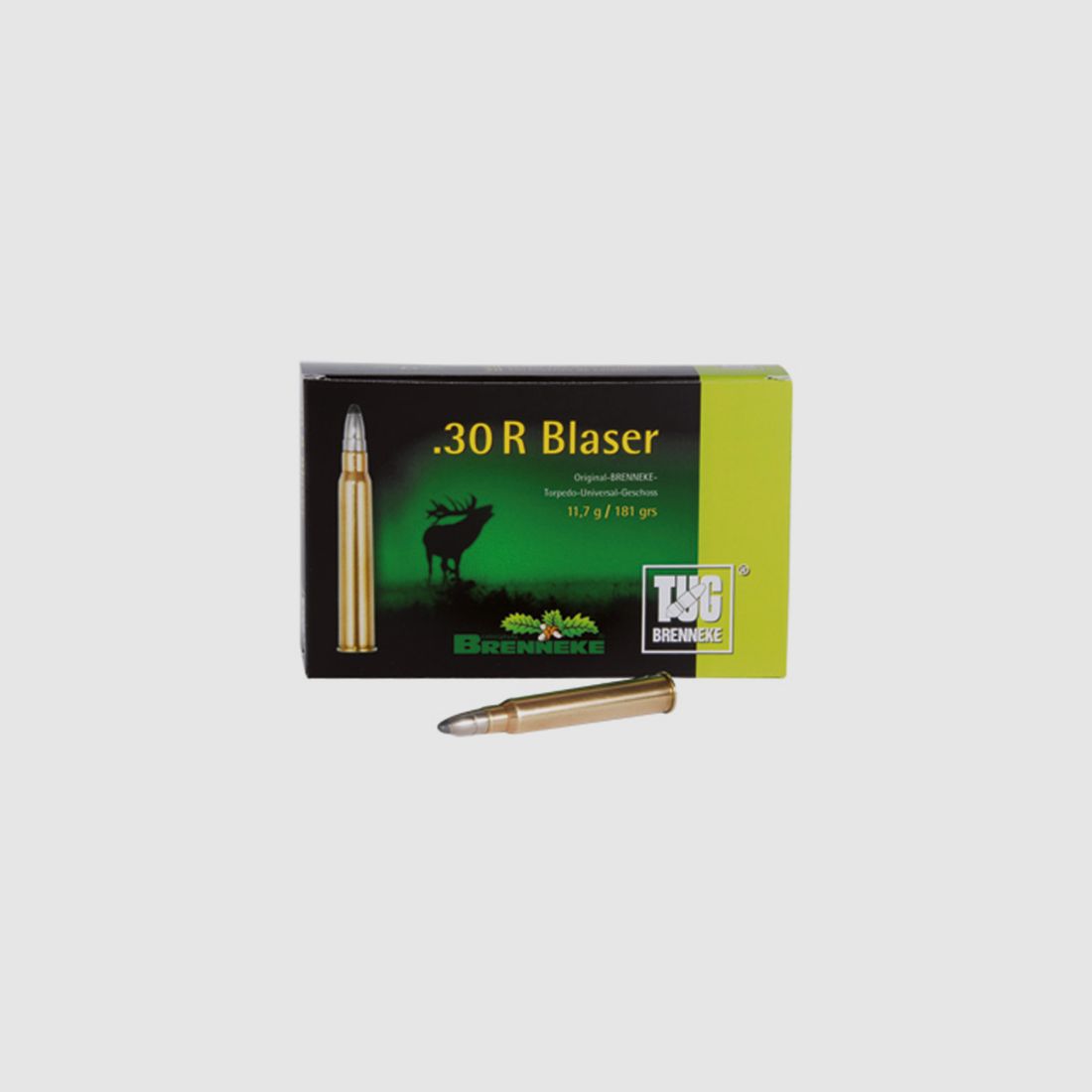 Brenneke .30 R Blaser 181GR TUG 20 Patronen