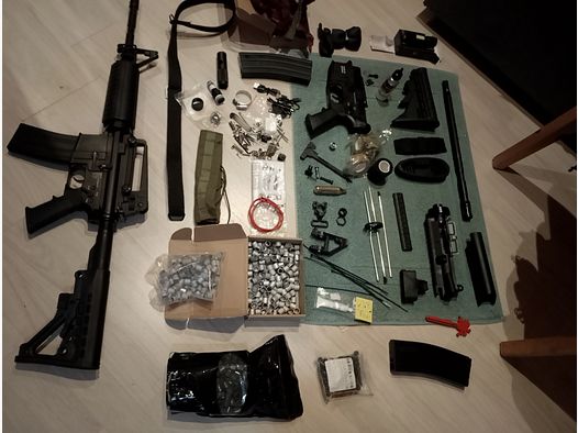 Letzte Chance! 2  .43 RAM Makierer Sturmgewehr 1R Gewehr Umarex CO2 Druckluft Set Sammlung Bastler Tausch inzahlungsnahme PCP Luftgewehr Pressluft Home Defense Festpreis 