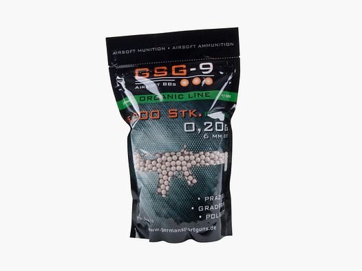 GSG-9 Organic Line 6mm BIO BBs Weiß 0,20 g 5.000 Stück