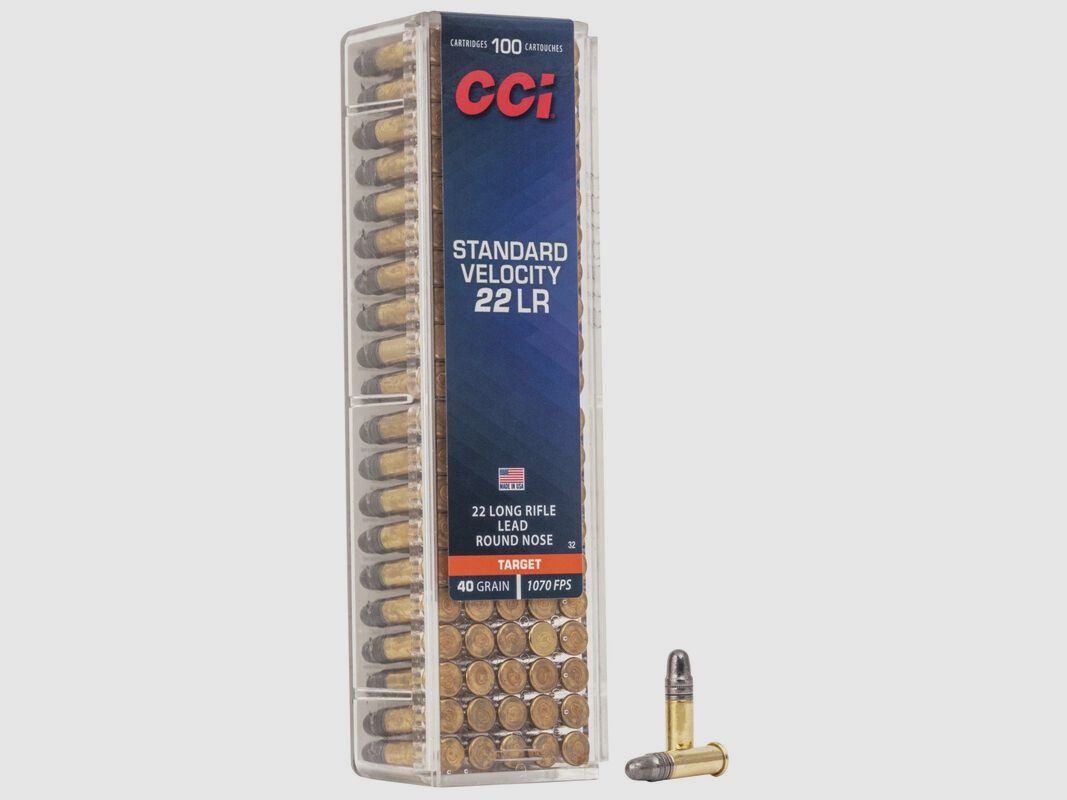 CCI Standard Velocity .22 LR 40GR LRN 100 cartucce