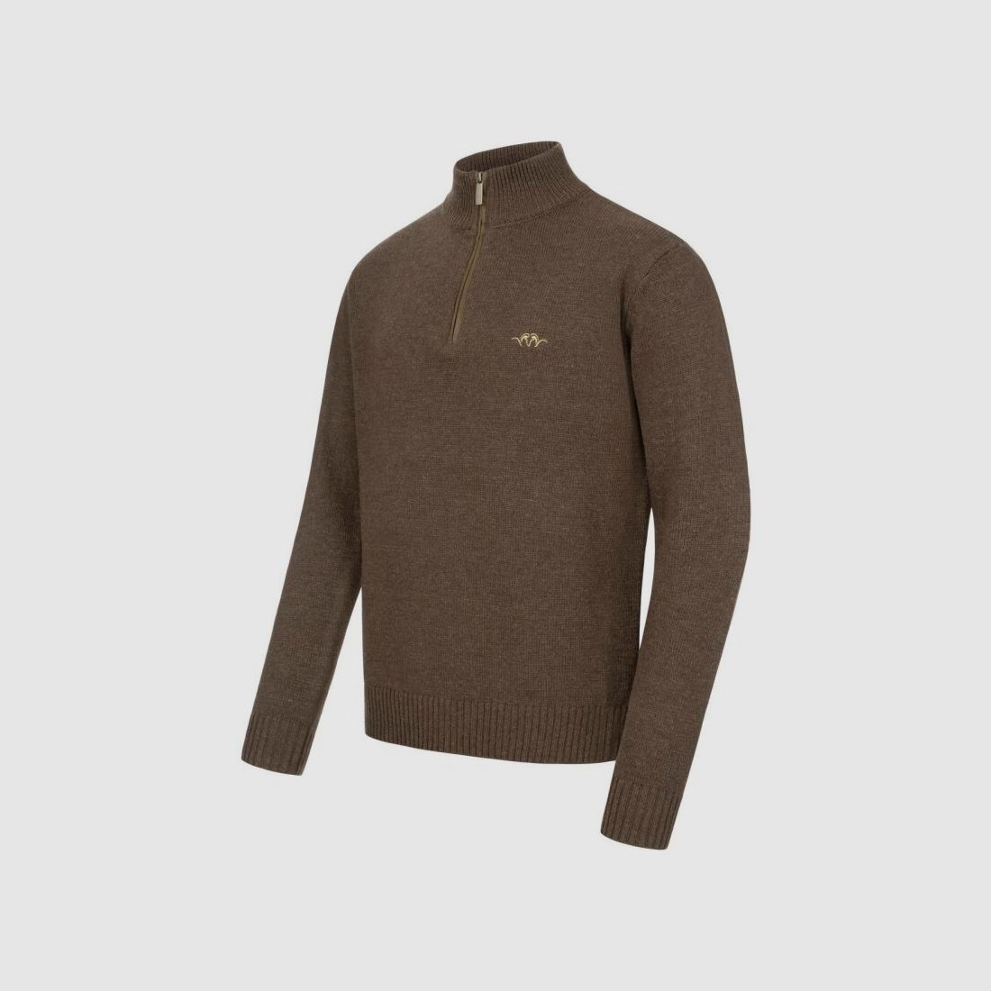 Blaser Herren Woll HZ Sweater dunkelbraun XXL