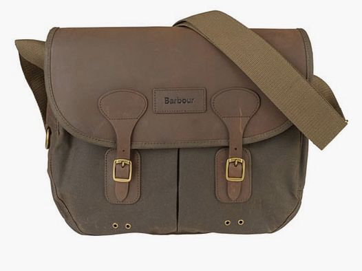 Barbour Waxed Leather Tarras Bag