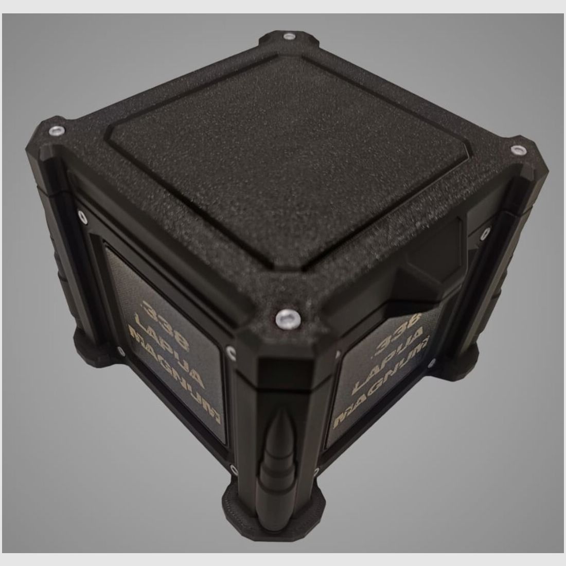 3D-Printed Precision Ammunition Box, Cartridge Box, AmmoBox .338 Lapua Magnum