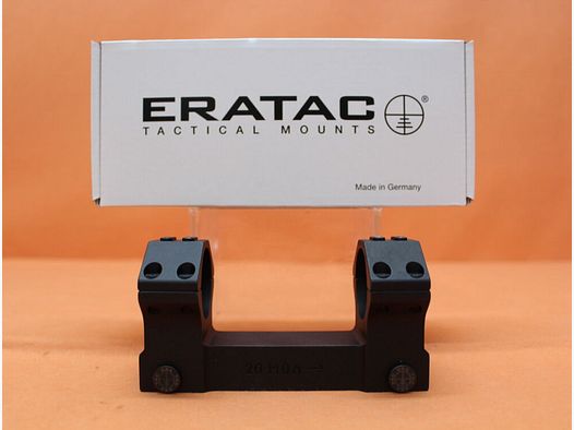 Recknagel Era-Tac Blockmontage 34mm (T2014-2023) mit Mutter, Vorneigung 20MOA, Alu schwarz für Picatinnyprofil