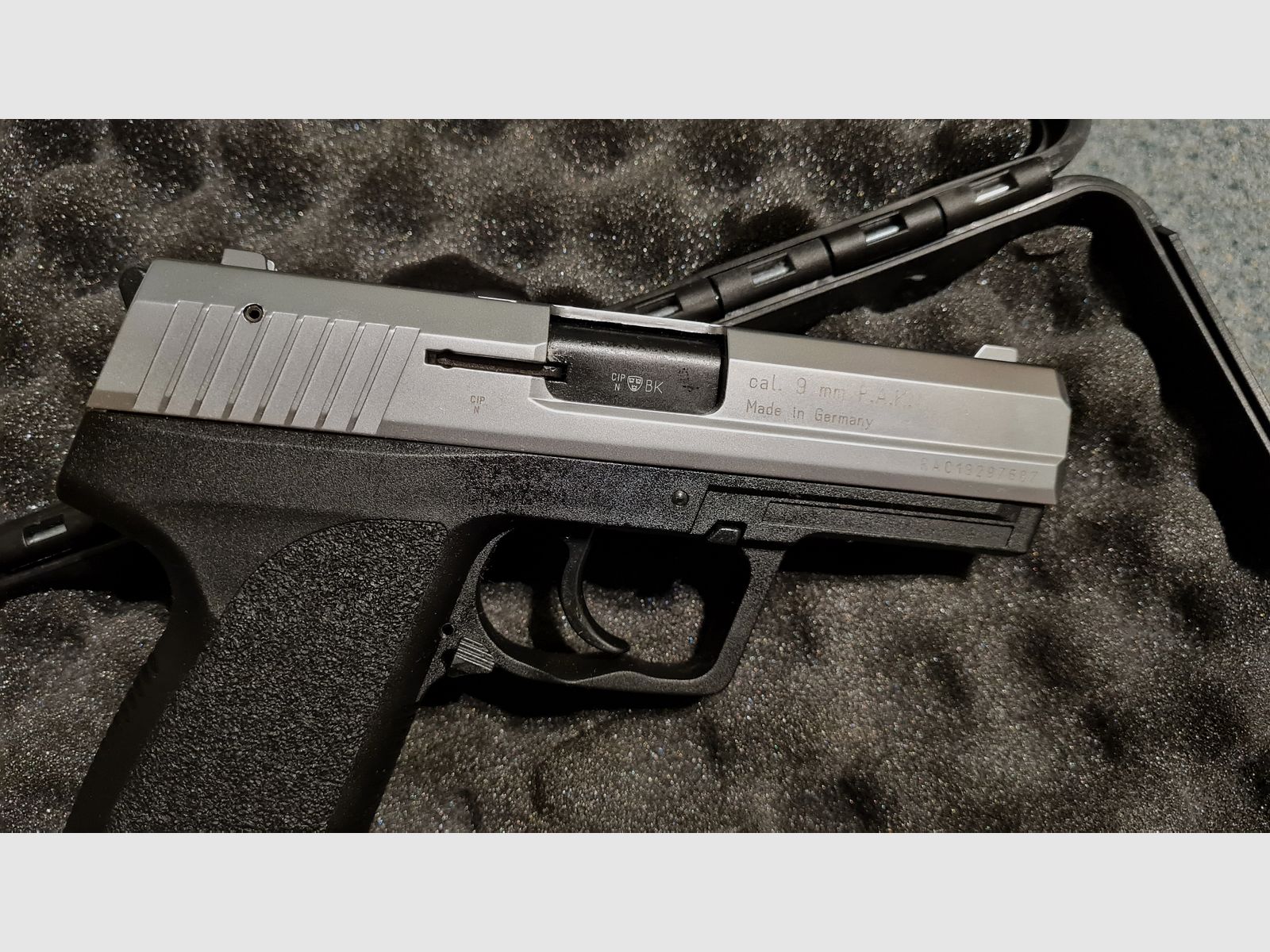 Röhm RG 96 Schreckschuss Pistole vernickelt