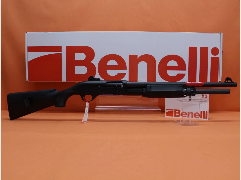 Benelli Ha.Flinte 12/76 Benelli M3 Super 90 Tactical 50cm Lauf/ umschaltbar zur Vorderschaftrepetierflinte