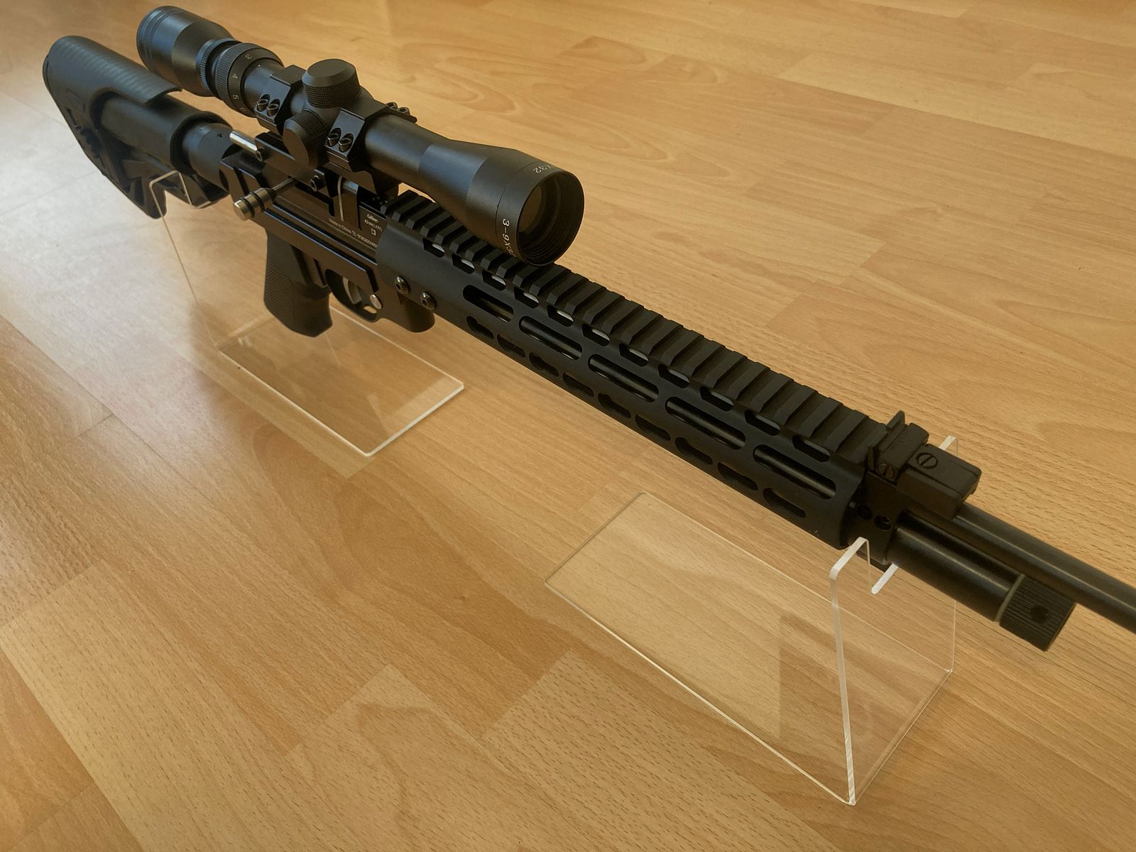 Diana Trailscout Luftgewehr 4,5mm Umbau AR15-Stil 7,5J, inklusive Zielfernrohr und 12J Ventil (nicht eingebaut)