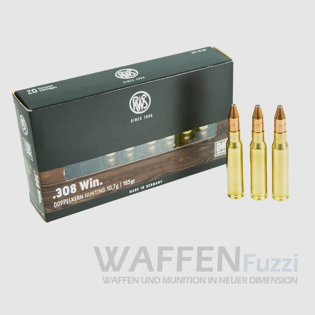 RWS .308Win. Doppelkern 20 colpi 165grs