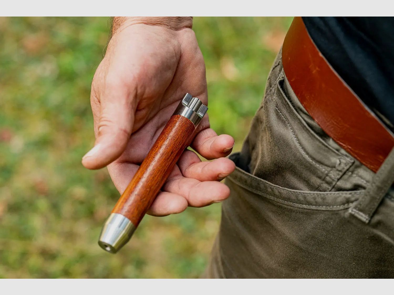 XADR ONE Aiguiseur de Couteaux Professionnel Acajou