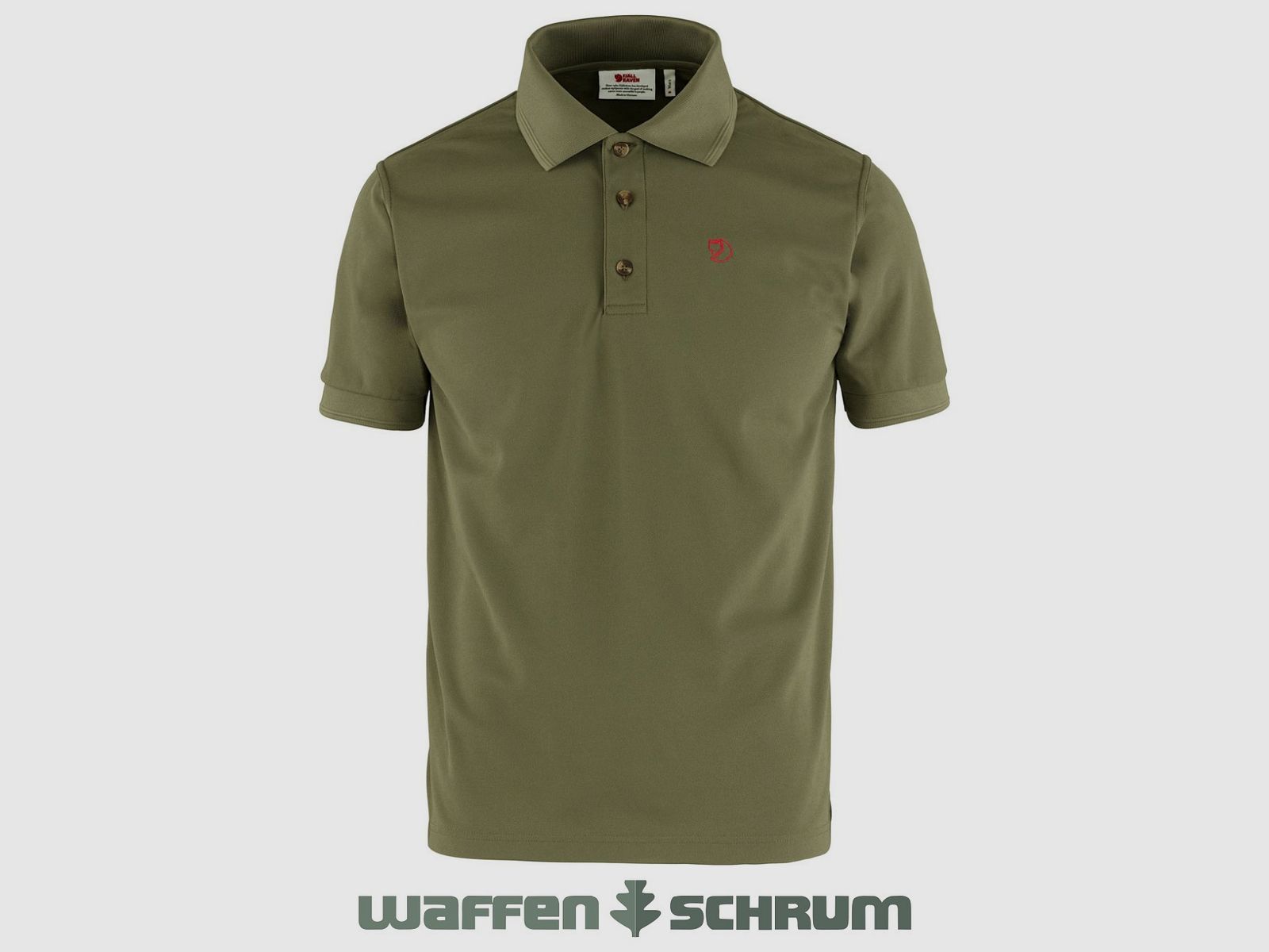 Fjällräven Poloshirt Crowley Pique Verde Oliva Chiaro