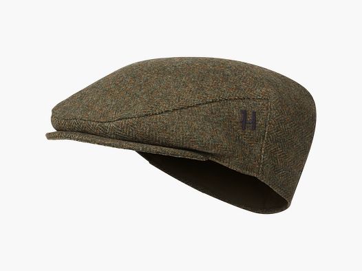 Härkila Kenmore CL.Flat Cap - Forest green/herringbone