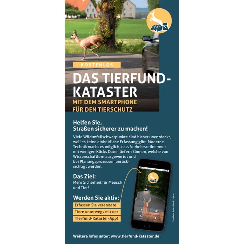 Flyer "Application du Cadastre des Animaux Trouvés"