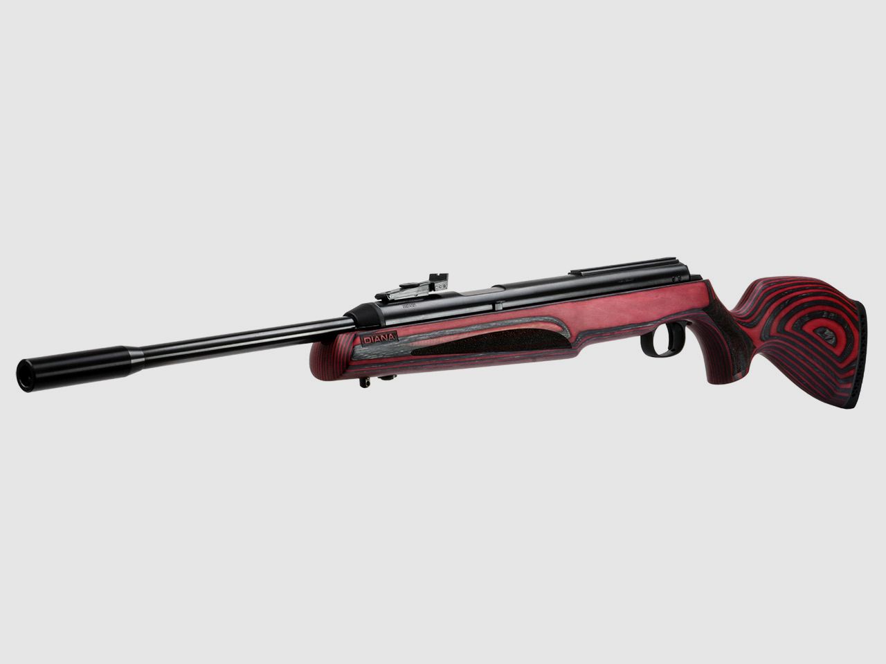 Starrlauf Luftgewehr Diana 54 Airking Pro Laminated rot schwarzer Schichtholzschaft Kompensator Kaliber 4,5 mm (P18)
