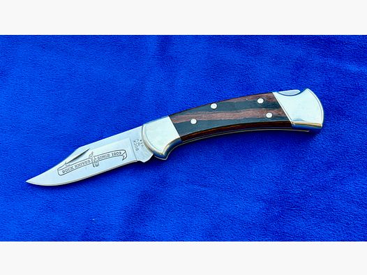 Buck Mod. 112 Ranger mit floral verziertem Pancakeholster