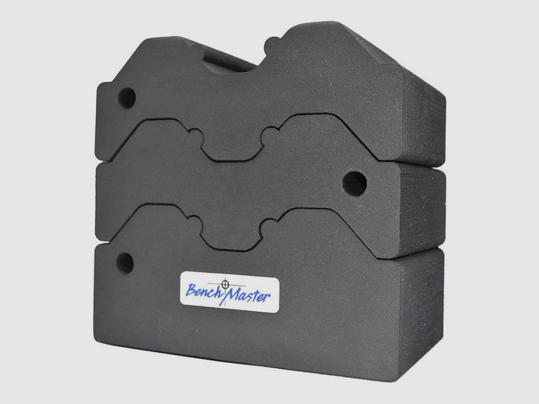 Benchmaster Rifle Rest Adjustable 3 Piece Bench Block