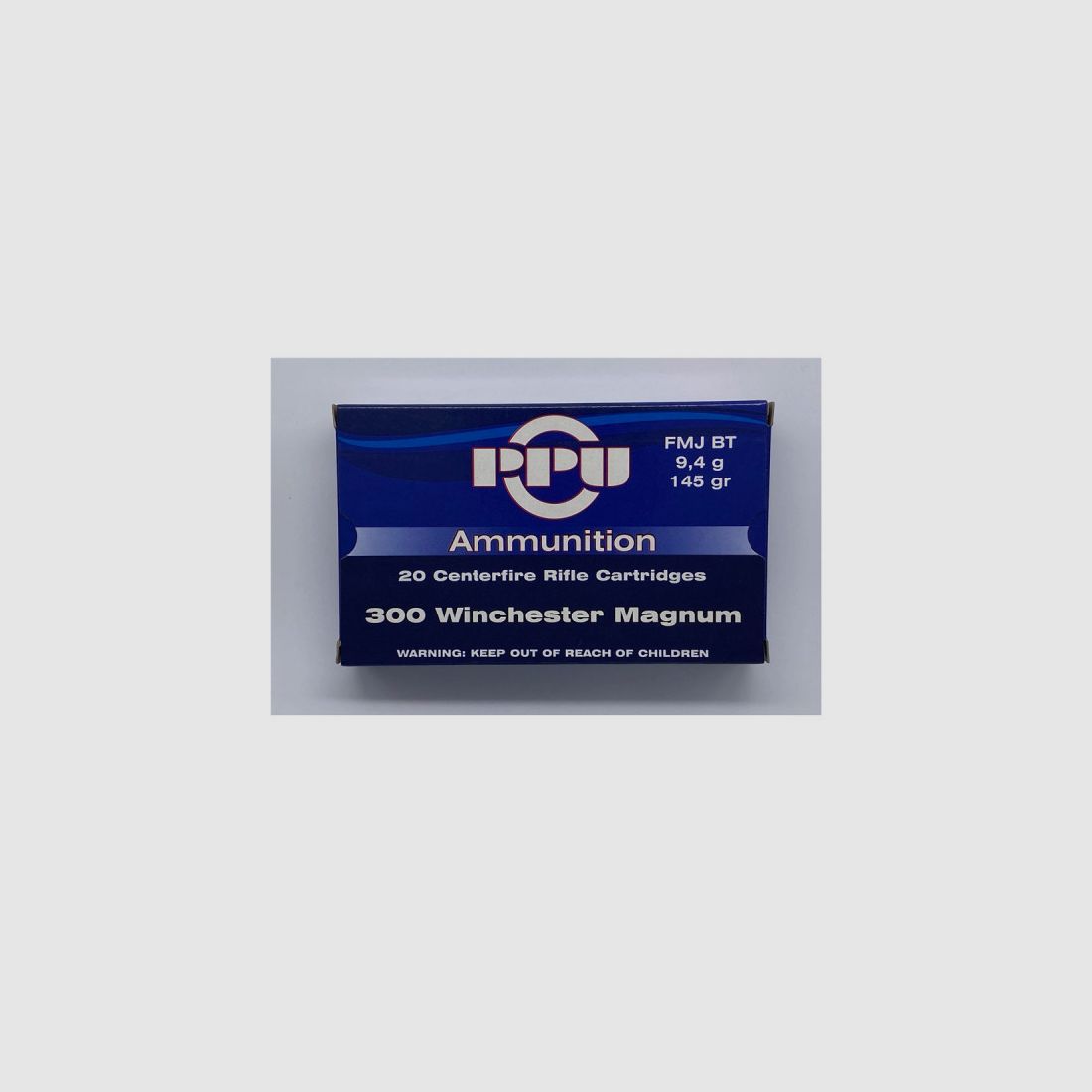 PPU 300 WIN MAG FMJBT 145 GRS / 9,4 G 20PCS